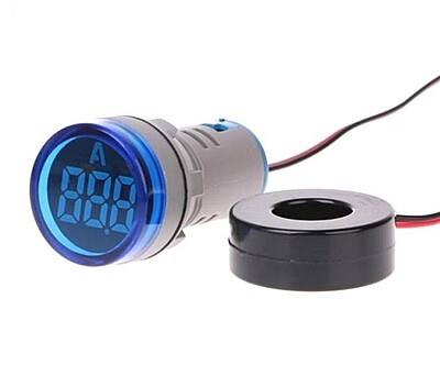 Smidnya Blue AC Ammeter 0–100A Round Panel Type – Buy Online in Pune at Smidmart