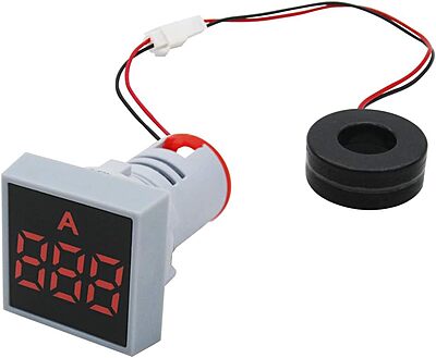 Smidnya Square Indicator Ammeter AC 0~100A Red – Industrial Panel Meter for Pan India Use Smidnya Square Indicator Ammeter AC 0~100A Red – Industrial Panel Meter for Pan India Use