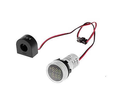 Smidnya Round Voltmeter & Ammeter 500V 100A White – Available in Pune at Smidmart