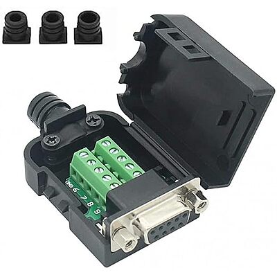 DB9F-to-TB Mini Female DB9 to Terminal Block Adapter for RS-232 Serial Connection – SmidMart DB9F-to-TB Mini Female DB9 to Terminal Block Adapter for RS-232 Serial Connection – SmidMart