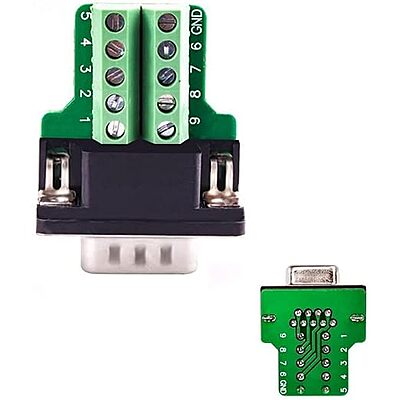 DB9F-to-TB Mini Female DB9 to Terminal Block Adapter for RS-232 Serial Connection – SmidMart