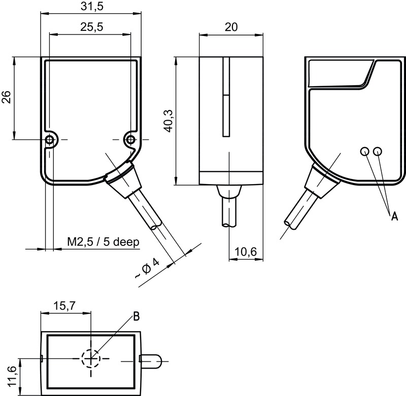 diagrams of Stationary 2D Code Reader DCR55M2 for industrial barcode and data matrix scanning diagrams of Stationary 2D Code Reader DCR55M2 for industrial barcode and data matrix scanning