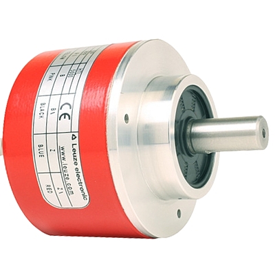 Compact Leuze EI 1058 encoder with IP65 rating, ideal for industrial automation