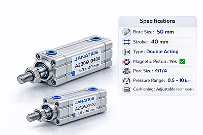 Janatics A23050040O 50x40mm Basic Magnetic Cylinder