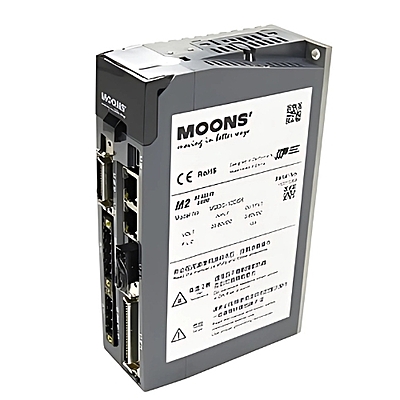 Moons M2DC-10D5R DC servo drive, 20–60V input, compact design for precise motor control