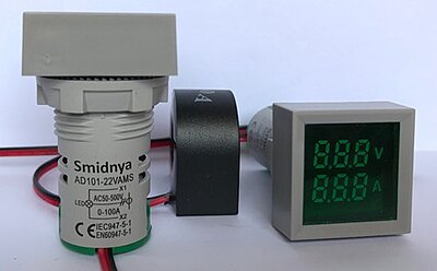 smidnya square indicator voltmeter and ammeter AC available pan india