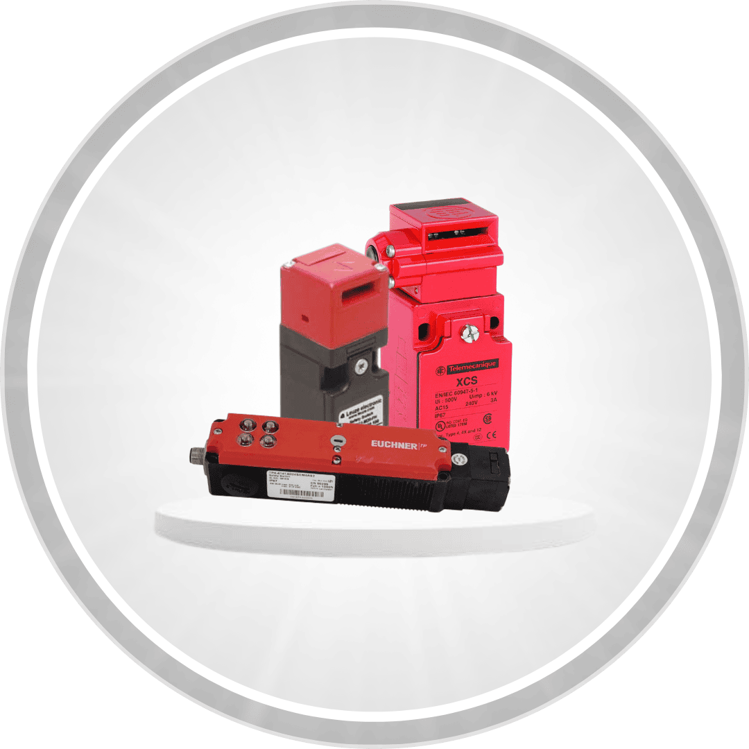 Industrial safety products including safety switches and interlocks for machine protection – available on Smidmart